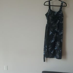 Elegant Black Floral Dress
